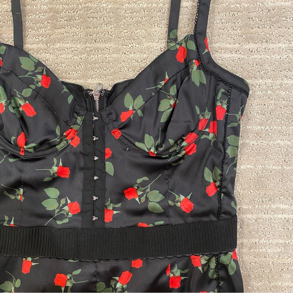 Love Song Mini Dress rose print